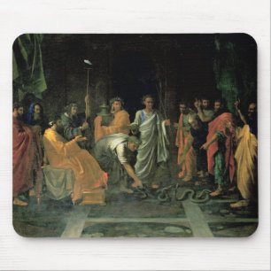 Alfombrilla De Ratón Moses y la serpiente descarada (aceite en lona)
