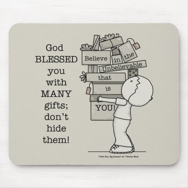 Alfombrilla De Ratón Mostrar tus regalos (Frente)