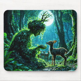 Alfombrilla De Ratón Mother nature's gentle touch on a spotted fawn