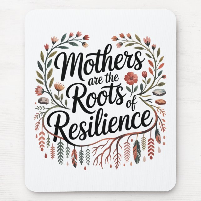 Alfombrilla De Ratón Mothers Are The Roots Of Resilience (Frente)