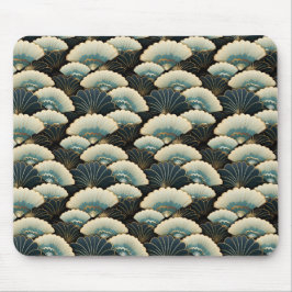 Alfombrilla De Ratón Motif de fanáticos japoneses inspirados en el oro