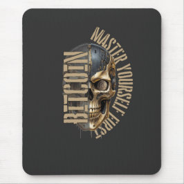 Alfombrilla De Ratón motivación BTC | Calavera | Bitcoin cripto 