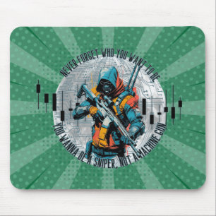 Alfombrilla De Ratón Motivación Comercial   Francotirador Cyberpunk   F