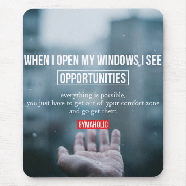 Alfombrilla De Ratón Motivación de gimnasio (Frente)