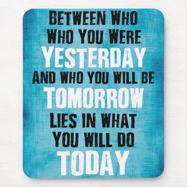 Alfombrilla De Ratón Motivación de gimnasio (Frente)