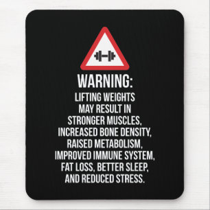 Alfombrilla De Ratón Motivación De La Preparación - ADVERTENCIA - Benef