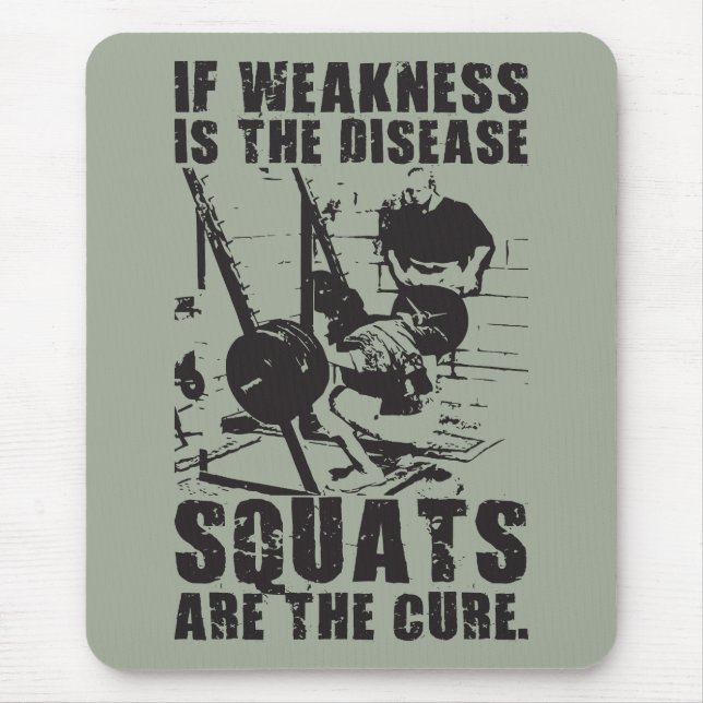 Alfombrilla De Ratón Motivación Del Trabajo: El Cuartel Es La Cura (Frente)