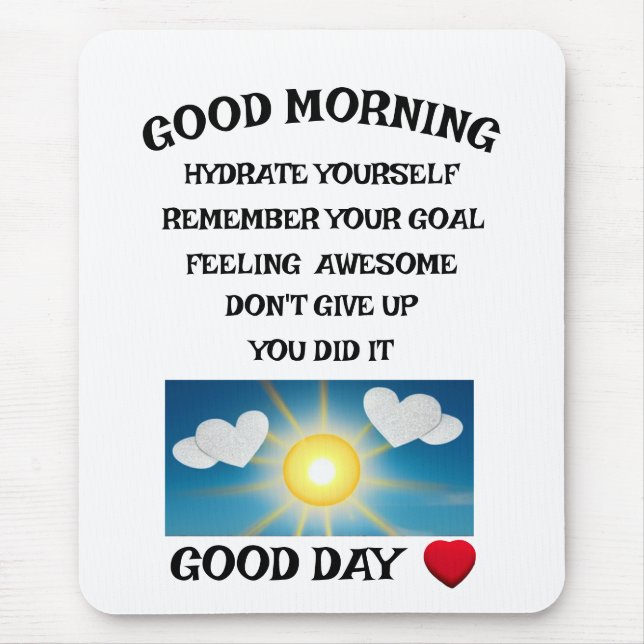 Alfombrilla De Ratón Motivación positiva (Frente)