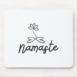 Alfombrilla De Ratón Motivo de Namaste Loto para Espiritualidad Meditac