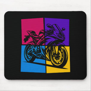 Alfombrilla De Ratón Moto deportiva Pop Art