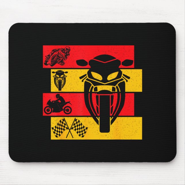 Alfombrilla De Ratón Moto Gp Motorcycle Gp Racing Motorcycles Biker Boy (Frente)