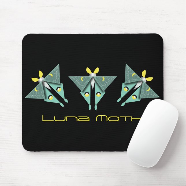 Alfombrilla De Ratón Moto Luna geométrica (Con ratón)