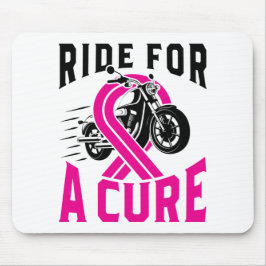 Alfombrilla De Ratón Motocicleta de sensibilización sobre el cáncer de 