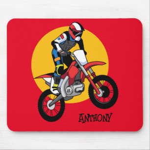 Alfombrilla De Ratón Motocicleta personalizar Dirt Biking Gel Mouse Pad
