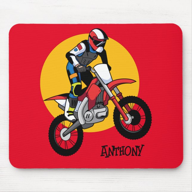 Alfombrilla De Ratón Motocicleta personalizar Dirt Biking Gel Mouse Pad (Frente)