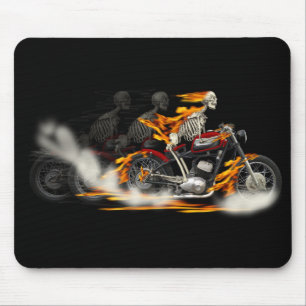 Alfombrilla De Ratón Motociclismo de motocicleta Metalizado de muerte