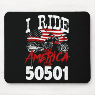 Alfombrilla De Ratón Motociclista Anti Trump 50501 Pro-democracia Re