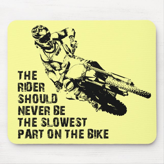 Alfombrilla De Ratón Motocross Mousepad Funny de moto sucia de la parte (Frente)