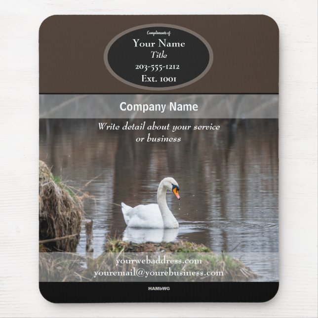 Alfombrilla De Ratón Motograma promocional para el cisne HAMbyWG Almoha (Frente)