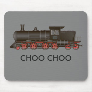 Alfombrilla De Ratón Motor de Tren Choo Choo o Personalizar Texto