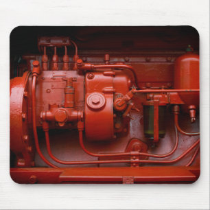 Alfombrilla De Ratón Motor del tractor rojo