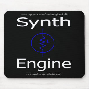 Alfombrilla De Ratón Motor Mousepad (negro) de Synth