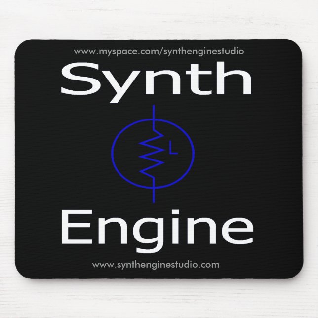 Alfombrilla De Ratón Motor Mousepad (negro) de Synth (Frente)