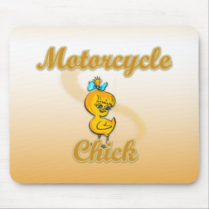 Alfombrilla De Ratón Motorcycle Chick