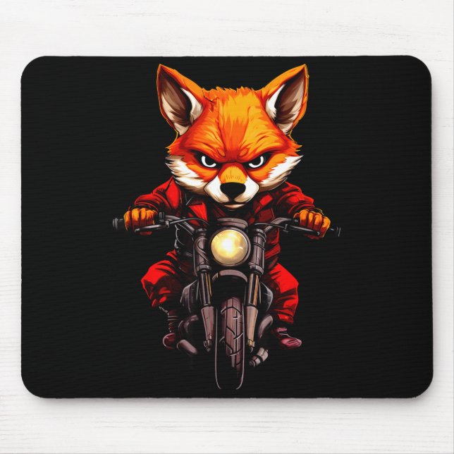 Alfombrilla De Ratón Motorcycle Foxes  (Frente)