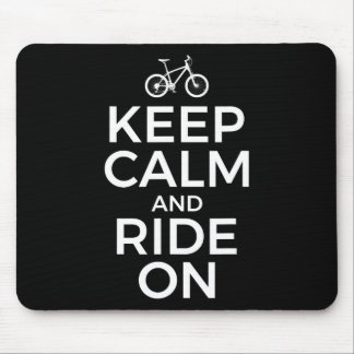Alfombrilla De Ratón Mountain Biking, Mountain Biker, Keep Calm And Rid