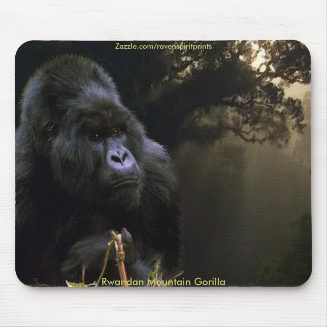 Alfombrilla De Ratón MOUNTAIN GORILLA Art (Frente)
