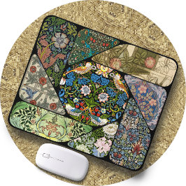 Alfombrilla De Ratón MOUSE PAD - Collage de imágenes de William Morris 