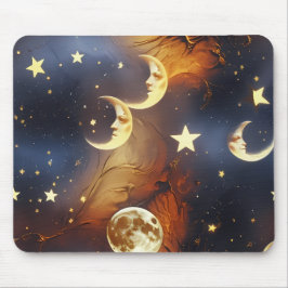 Alfombrilla De Ratón Mouse Pad – Luxury Dreamy Fiery Orange Celestial M