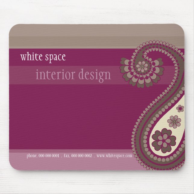 Alfombrilla De Ratón MOUSE PAD :: Paisley 3 (Frente)