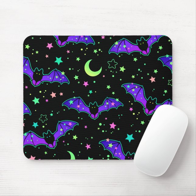 Alfombrilla De Ratón Mouse pad - "Purple bats" (Con ratón)