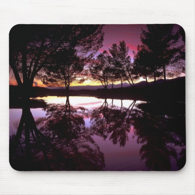 Alfombrilla De Ratón MOUSE PAD - Reflexiones púrpura Mat de ordenador p (Frente)