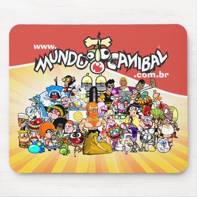 Alfombrilla De Ratón Mouse Pad Turma Mundo Canibal (Frente)