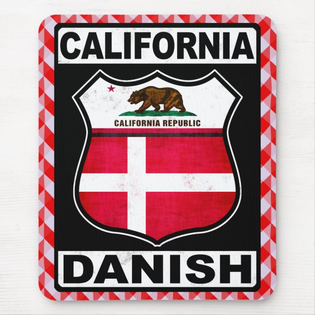Alfombrilla De Ratón Mousemat americano danés de California (Frente)