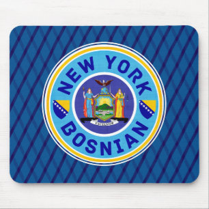 Alfombrilla De Ratón Mousemat bosnio-americano de Nueva York