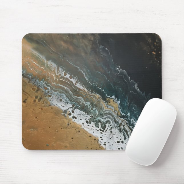 Alfombrilla De Ratón Mousemat de arte Gold Wake (Con ratón)