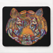 Mousemat de la cabeza del tigre