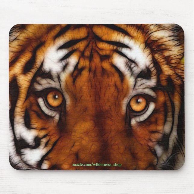 Alfombrilla De Ratón Mousemat de vida silvestre Tiger Face (Frente)