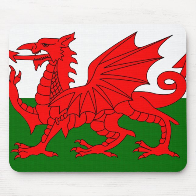 Alfombrilla De Ratón mousemat del welsh_flag (Frente)