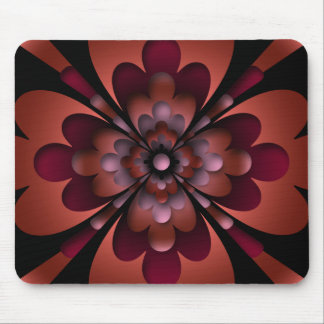 Alfombrilla De Ratón Mousemat, flor Zen, rosa Naranja rojo de color osc