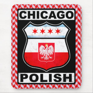 Alfombrilla De Ratón Mousemat polaco americano de Chicago