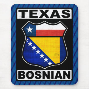 Alfombrilla De Ratón Mousemat Rótulo bosnio-americano de Texas