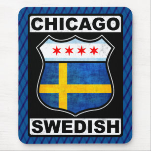 Alfombrilla De Ratón Mousemat Sueco Americano de Chicago