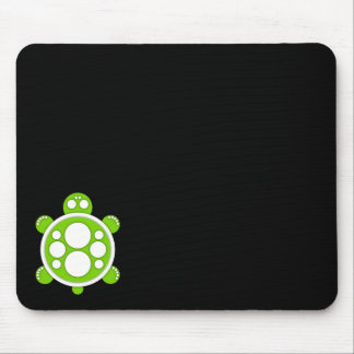 Alfombrilla De Ratón Mousemat, tortuga redonda, blanco, verde lima,