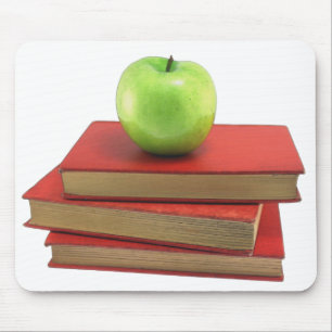 Alfombrilla De Ratón Mousemats de Apple y Libros Rojos