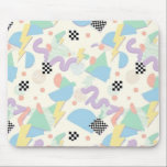 Alfombrilla De Ratón Mousepad<br><div class="desc">Retro 90s Memphis Pattern – Colorful Geometric Abstract Throwback Design Description Celebrate the bold creativity of the 1990s with this vibrant retro Memphis style pattern. Featuring playful geometric shapes, lightning bolts, checkerboard accents, and pastel colors, this design captures the energetic spirit of classic 90s graphic design. The abstract mix of...</div>